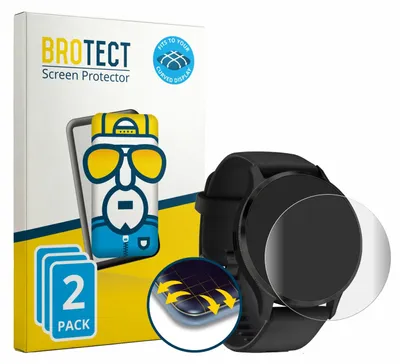 Produktbild von 2x BROTECT Fullscreen Schutzfolie für Garmin Venu 3S Displayschutz Folie Fullcover Klar Transparent