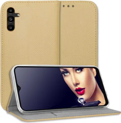 Produktbild von Bookstyle Schutzhülle Klapphülle Schutztasche Etui Cover für Samsung Galaxy A13 5G (6.5'') - Gold