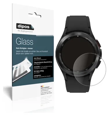Produktbild von 2x Schutzfolie für Samsung Galaxy Watch 4 Classic (46 mm) matt - Anti-Shock 9H Folie dipos Glass Kunststoffglas