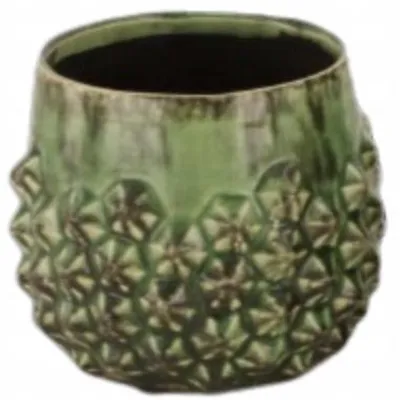 Image de GlamurProjekt Cache-pot Céramique Décoratif Vert Clair 13x10.5 cm
