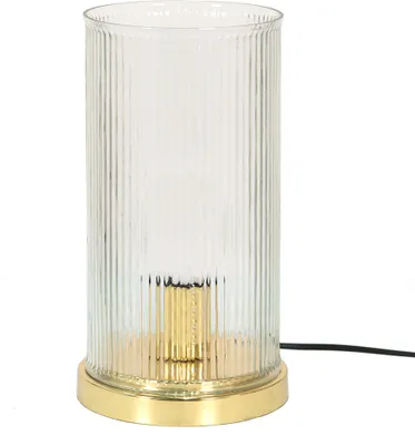 Obrázek produktu pro Stolní lampa Clayre & Eef Ø 15x27 cm Zlaté sklo