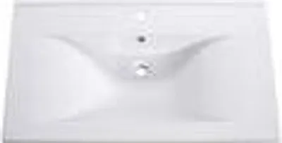 A white sink basin.