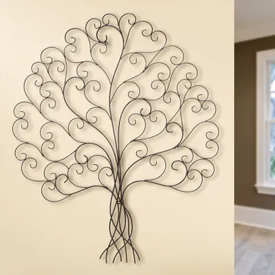 Produktbild von MF Gilde Wanddeko "CORTIXO“ Metall Relief Lebensbaum Wandschmuck 3D Bild Metalldeko Metall Metallbild Dekoration 92cm