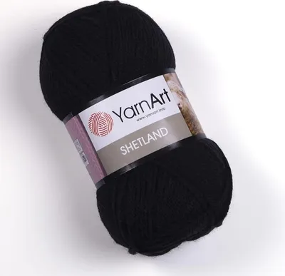 Obrázek produktu pro YarnArt Shetland příze 100 g / 300 m - barva 502 černá - vlněná příze