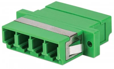 Produktbild von Intellinet LC/APC 4-Kern Singlemode-Adapter, Grün, 760591