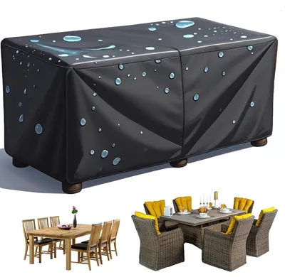 Produktbild von Wasserdichte Abdeckung für Gartentisch, 380 x 140 x 85 cm