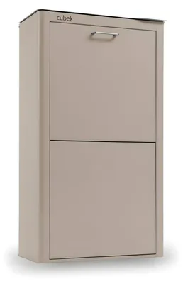 Produktbild von CUBEK - Mülleimer / Abfalleimer Mülltrennsystem 80L - 4x20L. Aus Metall