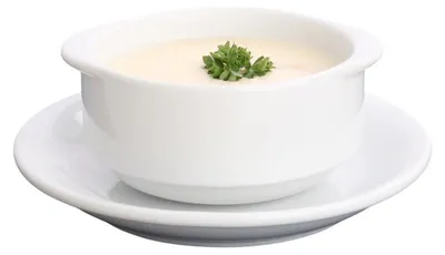 Produktbild von 6 Stück 2-tlg. Porzellan Suppentasse 0,30 l mU. "Bankett" Holst Porzellan
