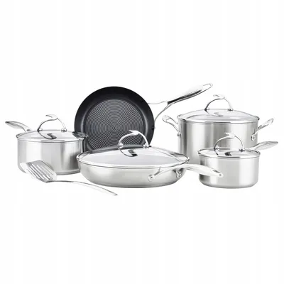 Produktbild von Circulon SteelShield Edelstahl Topfset Induktion 5-Teilig mit Bratpfanne, Sauteu