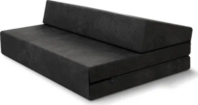 Produktbild von Klappmatratze 120x200 cm Futonsofa SUZI Kaltschaum Polyurethan Höhe ca. 9 cm Trinity  Schwarz