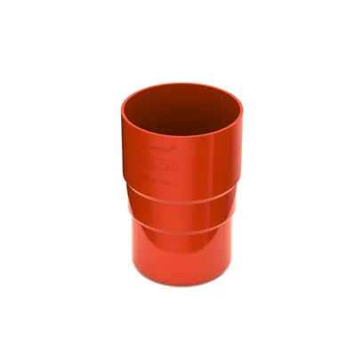 Produktbild von BRYZA Kunststoff Fallrohrverbinder Ø 90 mm, Ziegelrot RAL 8004