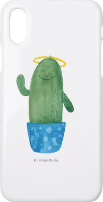 Produktbild von Mr. & Mrs. Panda Iphone 10 Handyhülle Kaktus Heilig - Weiß - Geschenk, Bruder, Familie, X, Kakteen, Eltern, Schwestern, Cover, Lustig, Freundin, Handy, Hülle