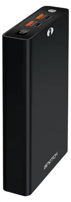 Image de Batterie externe Powe de 20000 mAh pour ordinateur portable. USB-C 100 W PD, charge rapide, 2 ports USB