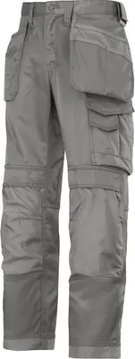 Produktbild von Snickers DuraTwill Arbeitshose m. Holstertaschen, EN 14404 Grau-204