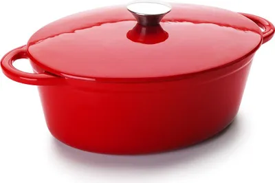 Productafbeelding van Hrnec Ibili-Cocotte, geëmailleerd gietijzer, 27x21x10 cm, 3,3 liter, rood
