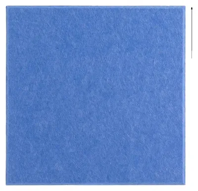 Produktbild von Akustikpaneele, hochdichtes Polyester, 50 x 50 cm, Wandmontage, Schallabsorption, Packung mit 18 Stück