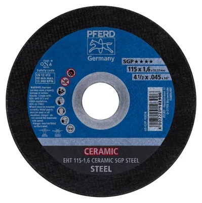 Produktbild von PFERD 61301516, Schneidedisk, Stahl, 11,5 cm, Jede Marke, Flache Mitte, 2,22 cm