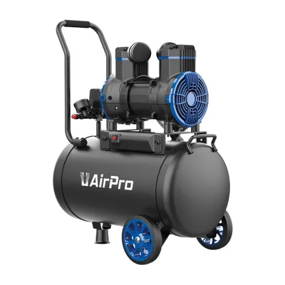 Produktbild von 2 PS Luftkompressor – Ölfreier 35L Flüster-Kompressor, Geräuscharmer Kompressor für Heimwerker und Werkstatt, Leiser Betrieb mit 70 dB