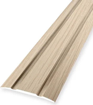 Produktbild von Übergangsschiene 3 x 30 x 900 mm Übergangsprofil Übergangsleiste Aluminium eloxiert Geriffelt Selbstklebend Eiche weiß gekalkt Küberit