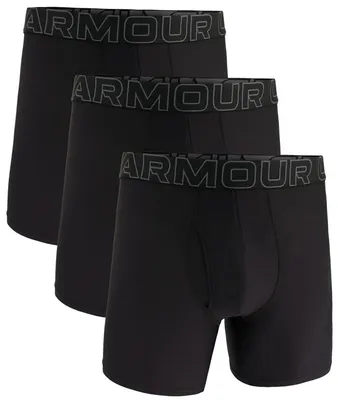 Imagen del producto de Pantalones bóxer para hombre Under Armour, modelo UA Perf Tech Mesh, 6 pulgadas, color negro, talla 3XL