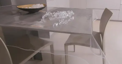 Immagine prodotto di tovagliato cristal trasparente spess. 0,10 mm - h 140 cm - rotolo 30 mt