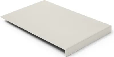 Produktbild von Mauspad Leder Weiß cm 20x32 - Mousepad Struktur aus Stahl mit Kantenschutz - Hergestellt in Italien