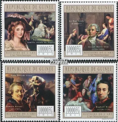 Produktbild von Briefmarken Guinea 2011 Mi 8802-8805 (kompl. Ausgabe) postfrisch Neoklassizistische Kunst