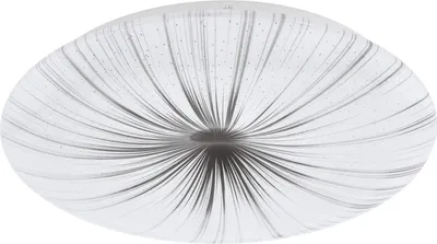 Produktbild von EGLO LED Deckenleuchte Nieves, Ø 41 cm, Kristalleffekt Deckenlampe Wohnzimmerlampe, Schlafzimmerlampe, LED Flurlampe Decke warmweiß