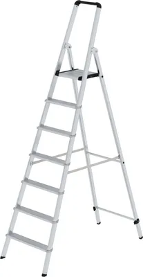 Produktbild von Guenzburger Steigtechnik MUNK 11227 Aluminium Stufen-Stehleiter