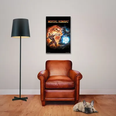 Produktbild von Mortal Kombat - Poster - 9 - Videospielposter + 2 St Posterleisten Alu 63 cm