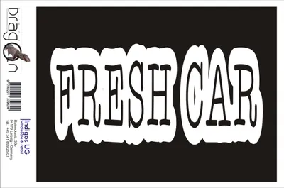 Produktbild von Aufkleber / Autoaufkleber - JDM / Die cut / Auto / OEM - Fresh car - 210x100mm weiß - Heckscheibe / Heckscheibenaufkleber