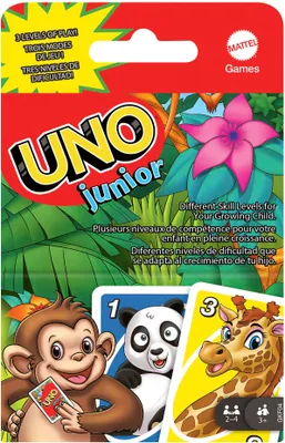 Produktbild von Mattel Games UNO Junior, Kartenspiel, Kinderspiel, Familienspiel