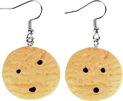 Produktbild von Cookie Ohrringe - Lustiges Karneval Kostümzubehör