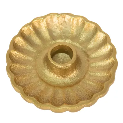 Immagine prodotto di Portacandele Clayre & Eef Ø 11x3 cm Alluminio color oro