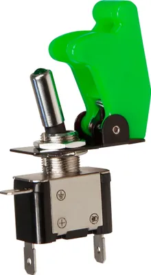 Produktbild von Kill-Switch mit Schutzkappe und LED, 12V / 20A, grün