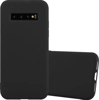 Image de Cadorabo Housse pour Samsung Galaxy S10 PLUS Housse en noir Housse pour portable TPU Silicone Etui Case Cover