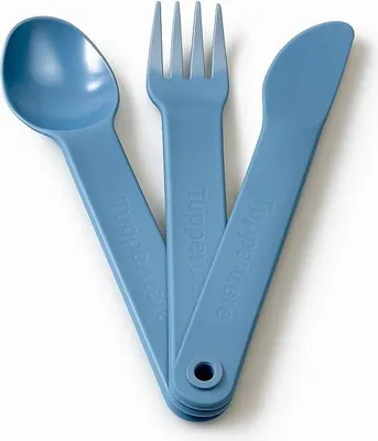 Immagine prodotto di TUPPERWARE To Go Picnic Cutlery SET coltello blu + forchetta + cucchiaio