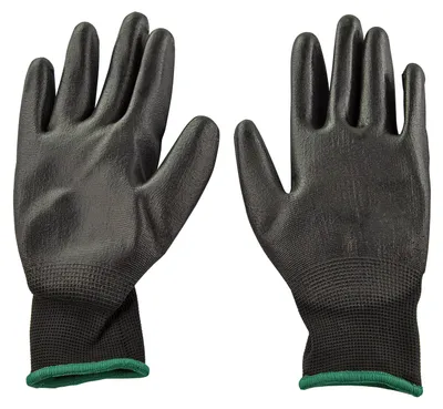 Arbeitshandschuhe PU Arbeitshandschuh Handschuhe Montagehandschuhe Mechanikerhandschuhe 926134 Schwarz 926134 23261 4031765232616 Stabilo-Fachmarkt.de Dema