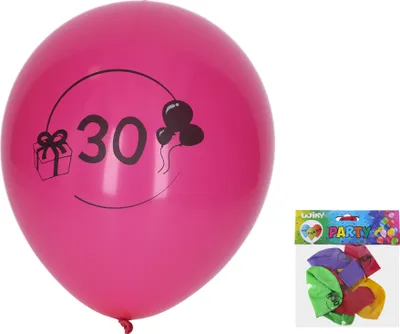 Immagine prodotto di Pallone gonfiabile da 30 cm - set di 5, con il numero 30