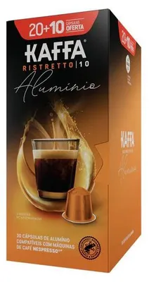 Zdjęcie produktu dla Kaffa Ristretto kapsułki aluminiowe do Nespresso - 30 kapsułek