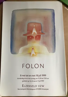 Image de FOLON - Exposition 1999 - Affiche Poster - 33x50cm