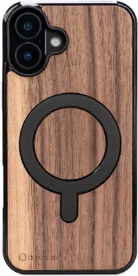 Produktbild von Holzhülle für iPhone 16 Plus, Bewood Amerikanischer Nussbaum MagSafe