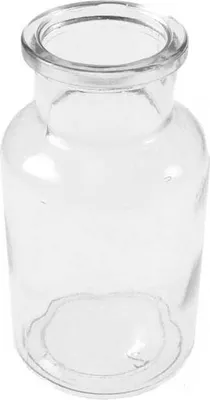 Produktbild von Flasche ca. 250ml H12,3cm Ø6,5cm klar Glas Vase Blumenvase Tischvase Dekoflasche