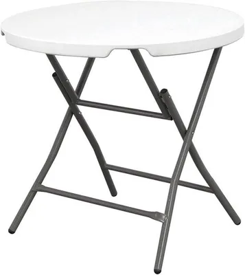 Produktbild von Klapptisch für Außenbereich, platzsparend, 80 x 80 x 74 cm, grau