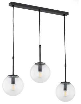 Zdjęcie produktu dla Lampa wisząca SEBIA czarna 3xE14x10W metal wym:90x55x15cm IP20 Alfa