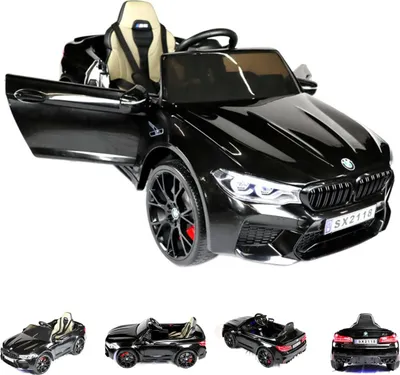 Produktbild von ES-Toys Kinder Elektroauto BMW M5 Drift Version Stoßdämpfer 12V7A Fernbedienung schwarz