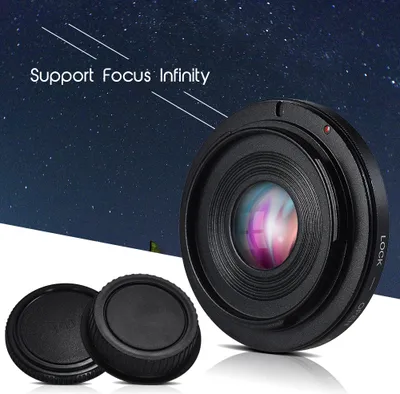 Obrázek produktu pro Adaptér objektivu FD-EOS s optickým sklem a objektivem Infinity FD s bajonetem EOS EF pro Canon 450D 50D 5D 5D2 500D 550D 600D 650D 6D 70D 700D