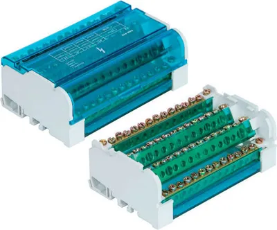 Produktbild von Modularer Verteilerblock mit 15 Anschlüssen, 4P, 125 A, 500 V, Pawbol E.4088