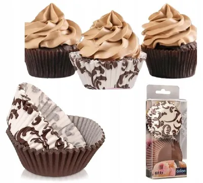Produktbild von Orion Muffin-Papierförmchen 6,5 cm 60 Stück Dekorative Backförmchen