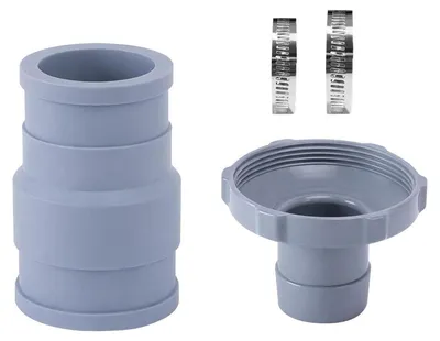 Immagine prodotto di Set di adattatori per tubi compatibili con lo skimmer Intex, per tubi da 1,25/1,5 pollici, ricambio per il collegamento del tubo della piscina, set da 2 pezzi